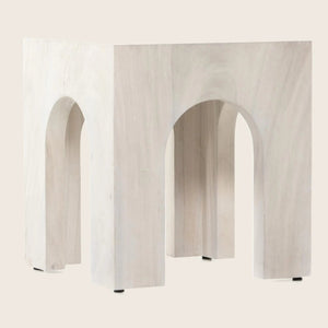 Bleached Wood End Table Default Title