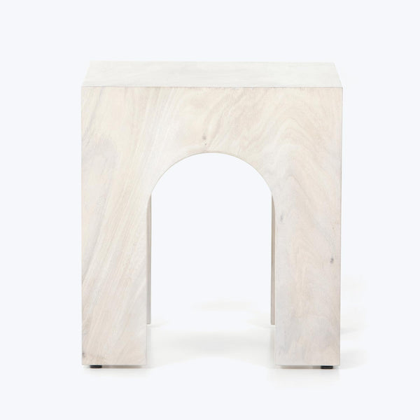 Bleached Wood End Table Default Title