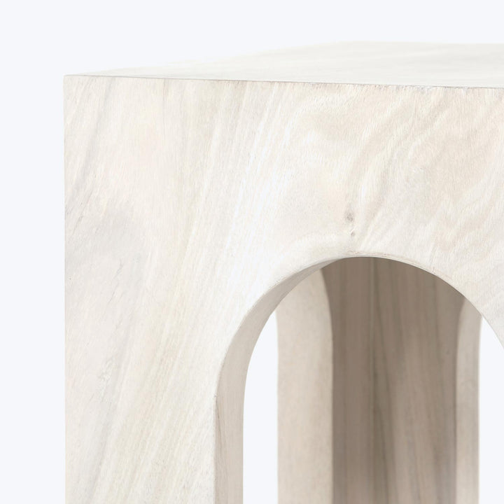 Bleached Wood End Table Default Title