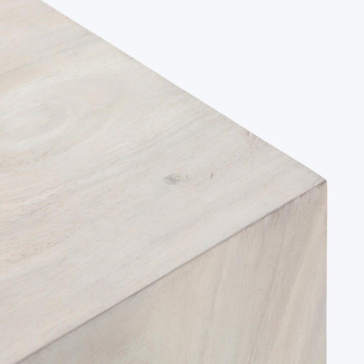 Bleached Wood End Table Default Title