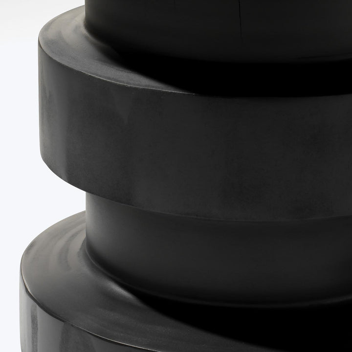 Turned Black Wood Table Default Title