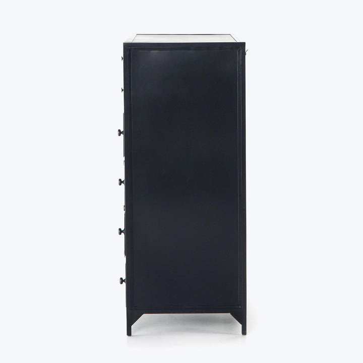 Black Metal Tall Dresser Default Title