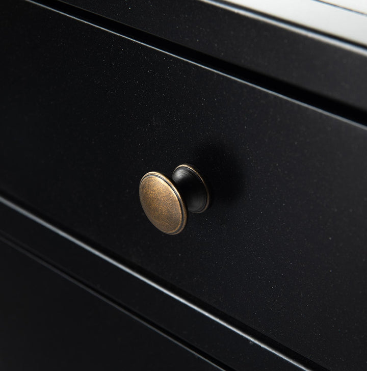 Black Metal Bedside Table Default Title