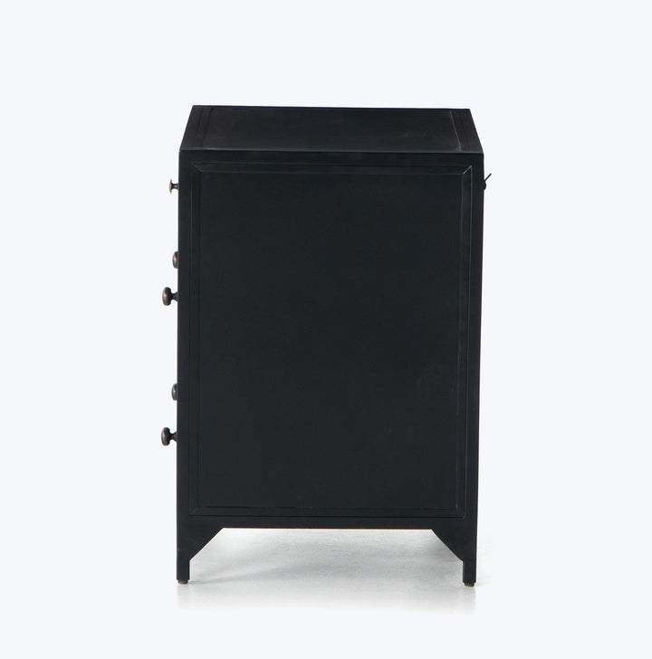 Black Metal Bedside Table Default Title
