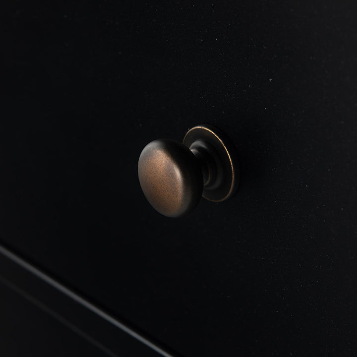 Black Metal 8-Drawer Dresser Default Title