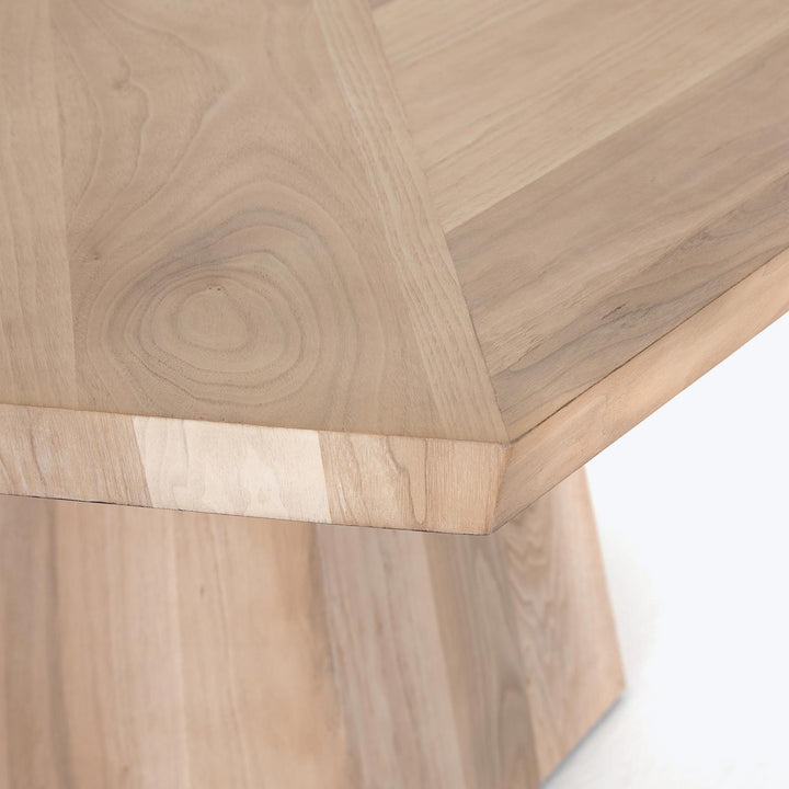 Hexagon Wooden Dining Table Default Title