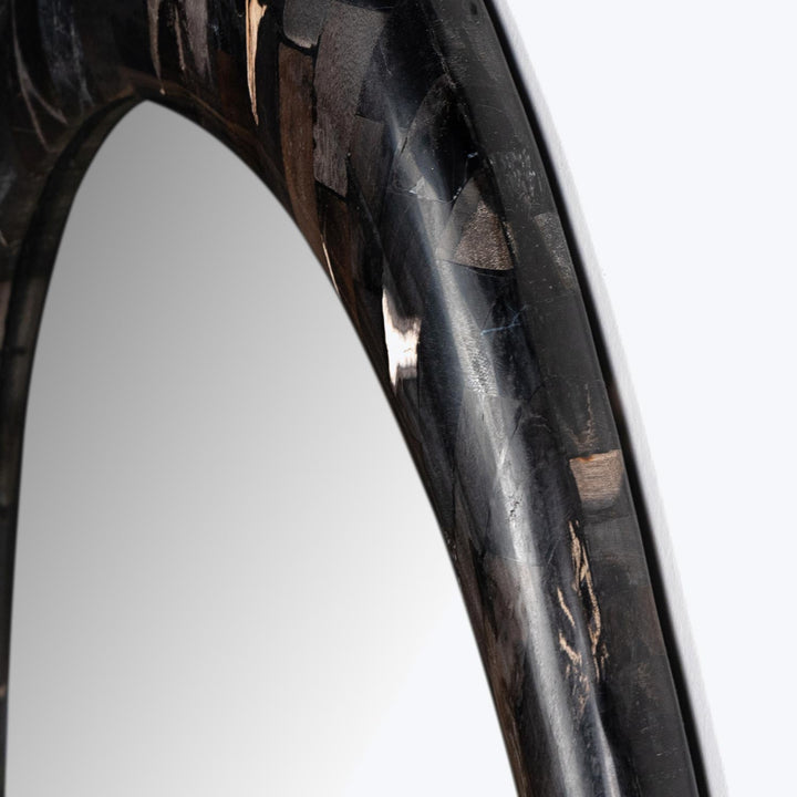 Wood Framed Organic Mirror Default Title