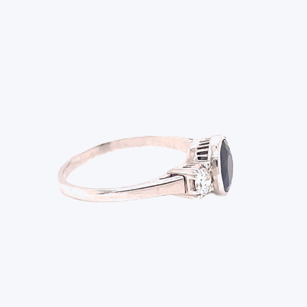 Vintage Sapphire and Diamond Ring Default Title