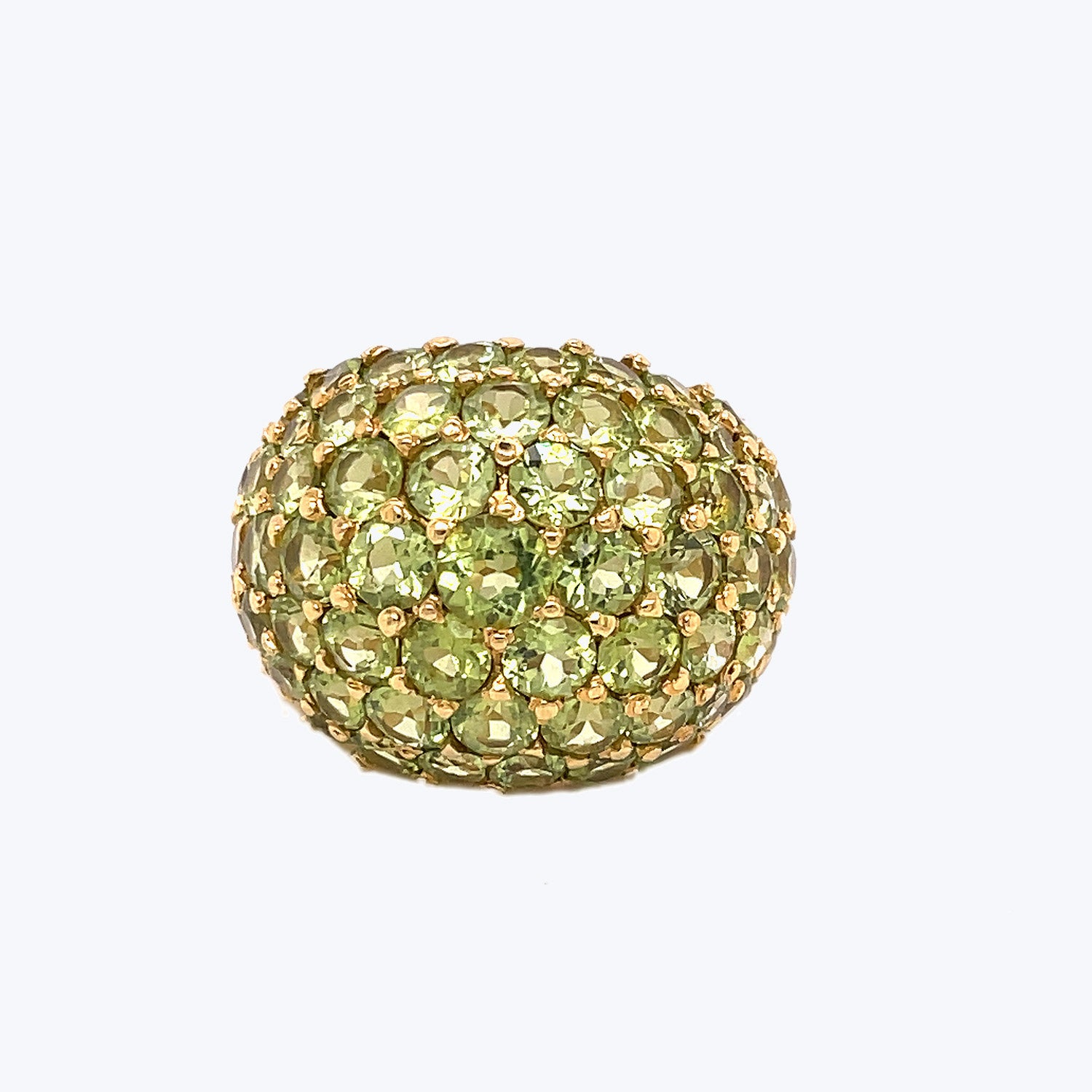Vintage 18K Gold and Chrysoberyl Ring Default Title