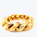 Vintage Italian Gold Swirl Bracelet
