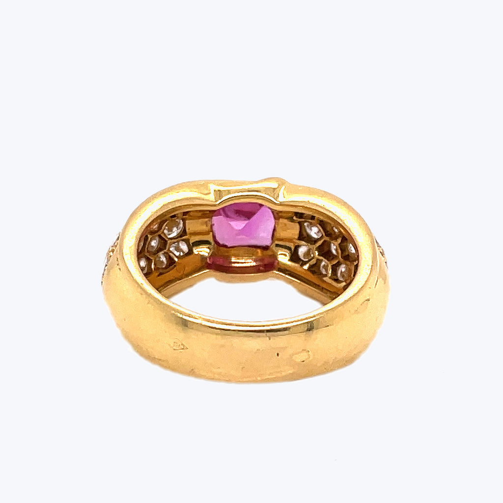 Chaumet Gold, Sapphire and Diamond Cocktail Ring
