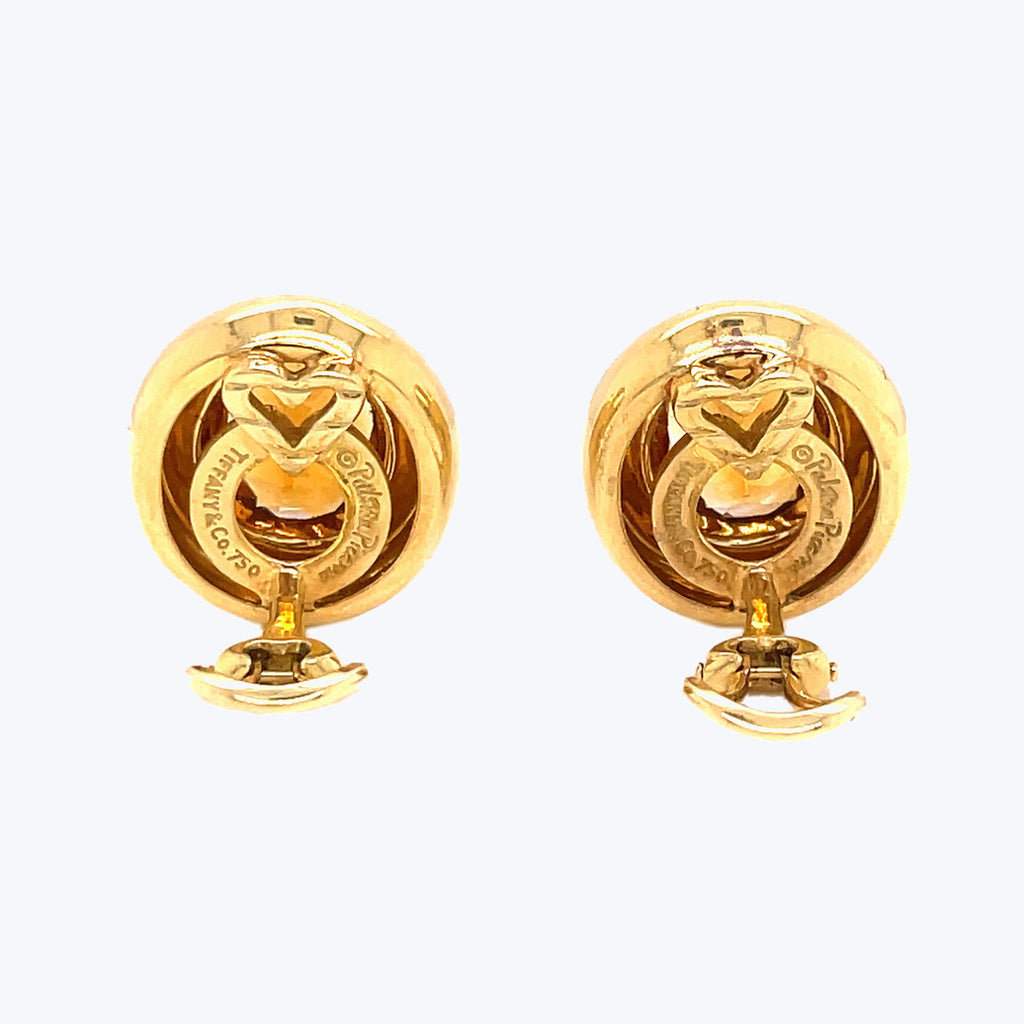 Tiffany & Co. Vintage Gold Citrine Earrings