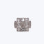 French Retro Platinum Diamond Ring Default Title