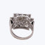 French Retro Platinum Diamond Ring Default Title