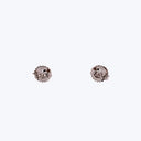 Contemporary 18K White Gold Diamond Stud Earrings