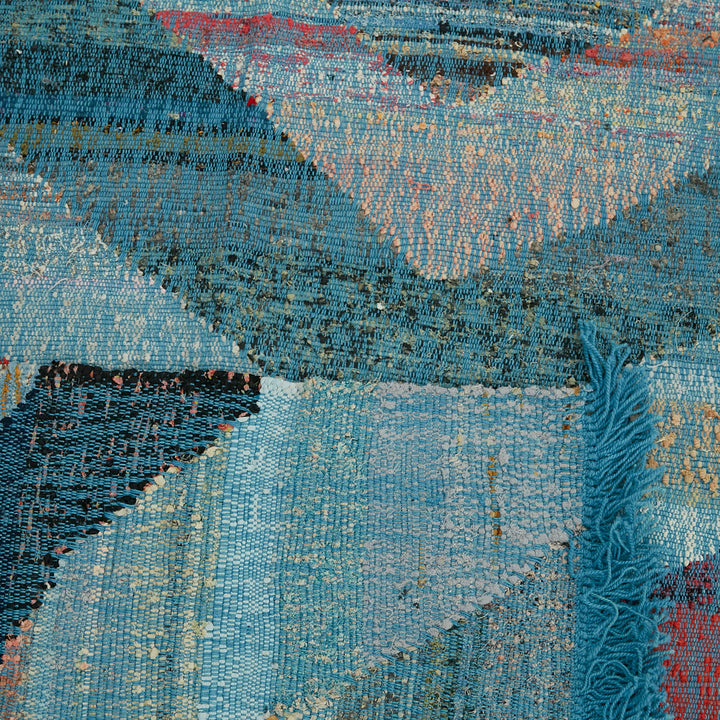 Worn and weathered fabric fragment tells a story of time.
