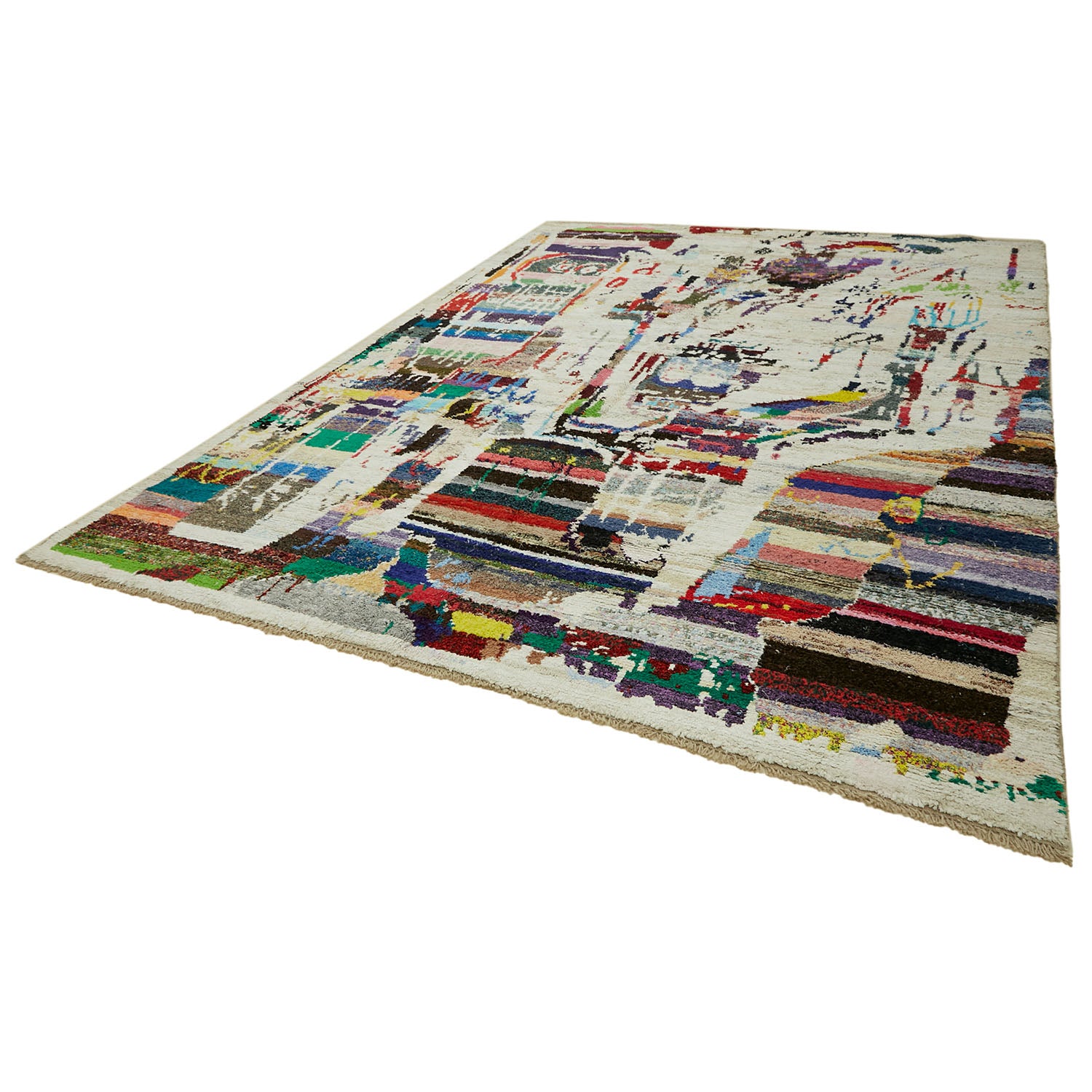Contemporary Wool Rug - 9'6" x 13'4" Default Title