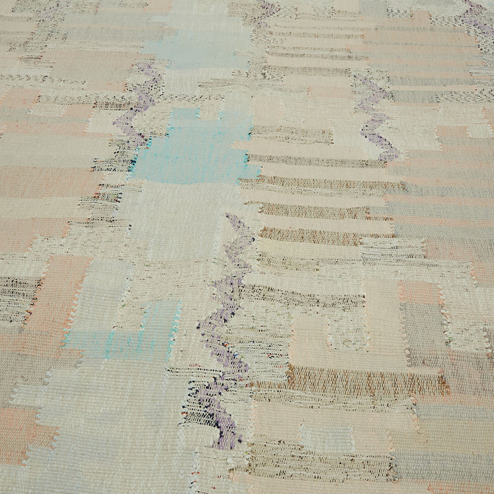 Intricate and tactile fabric artwork showcasing diverse patterns and textures