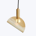 Contemporary pendant light with warm glow and elegant cylindrical fixture