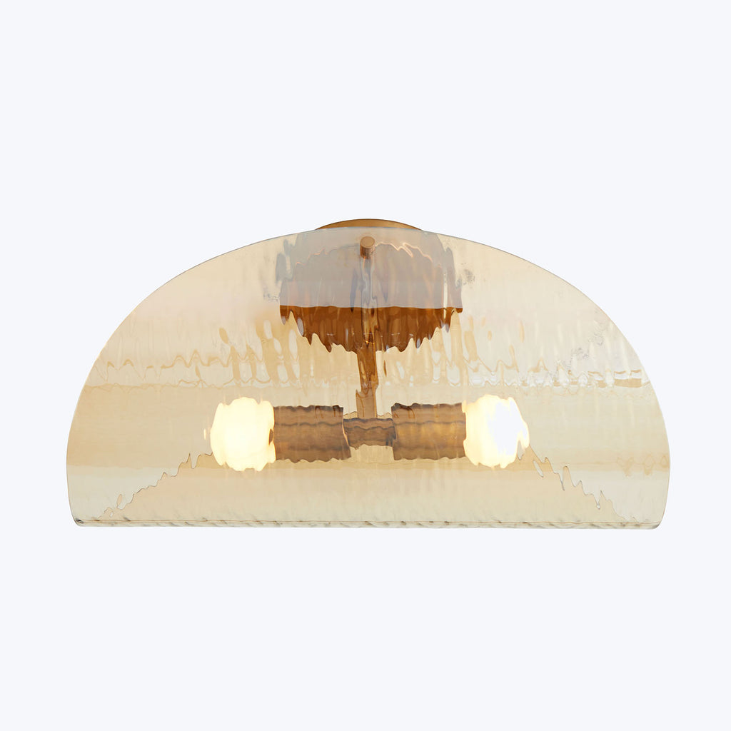 Artistic wall-mounted light fixture with serene abstract landscape design.