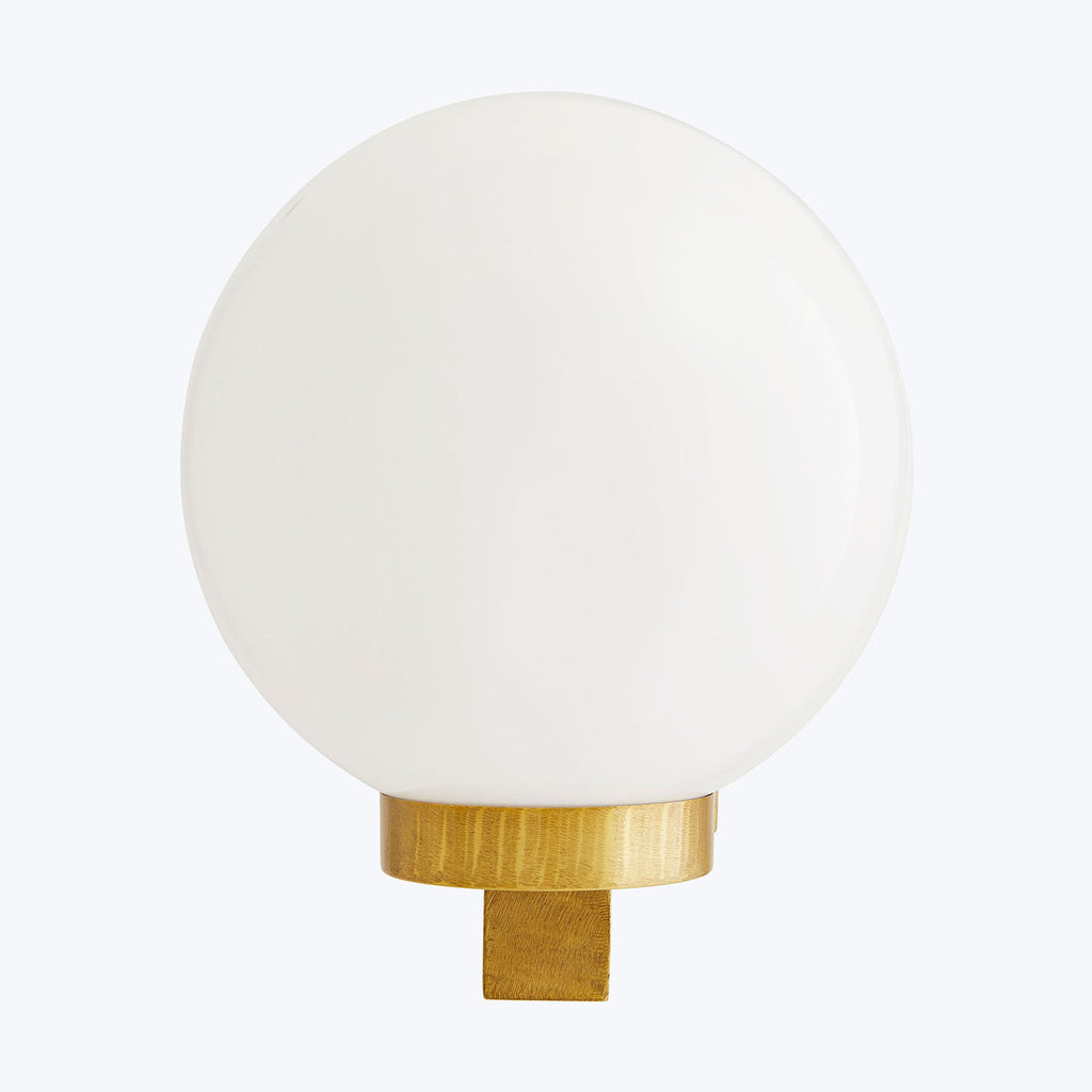 Sleek and versatile, this modern white lamp adds elegant illumination.