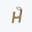 1970s 14KY Charms Gold 'H' Pendant
