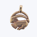 1970s 14KY Charms Gold  'Capricorn' Pendant