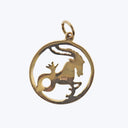 1970s 14KY Gold Zodiac 'Capricorn' Charm Pendant