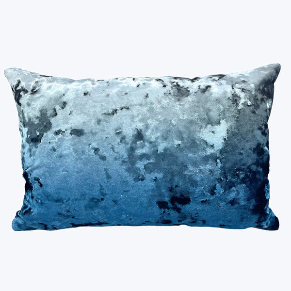 Ombre Crushed Velvet Pillow Twilight-12x18