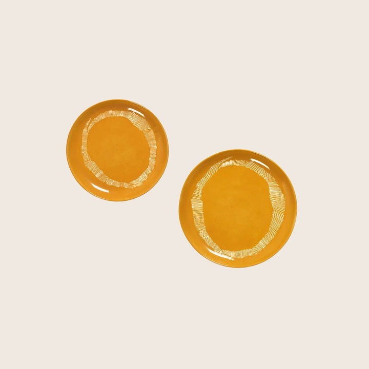 Feast Salad Plates, Set of 2-White Artichoke