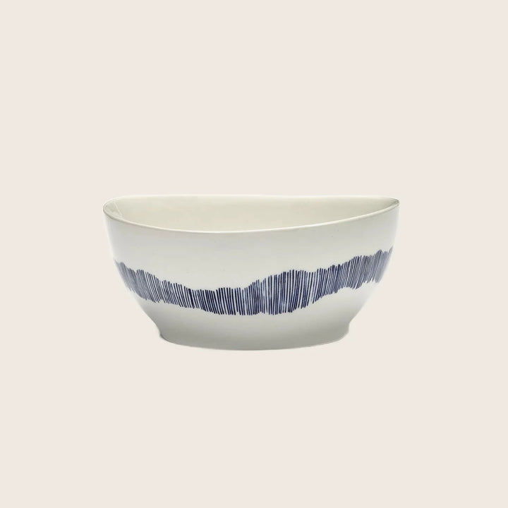 Feast Cereal Bowls, Set of 4-White Swirl