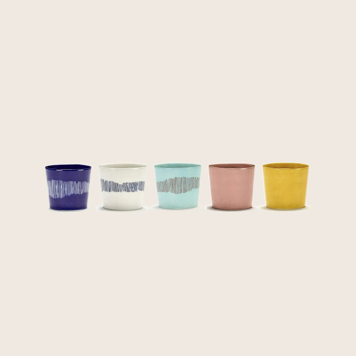 Feast Drinkware-Delicious Pink-Coffee Cup (Set of 4)