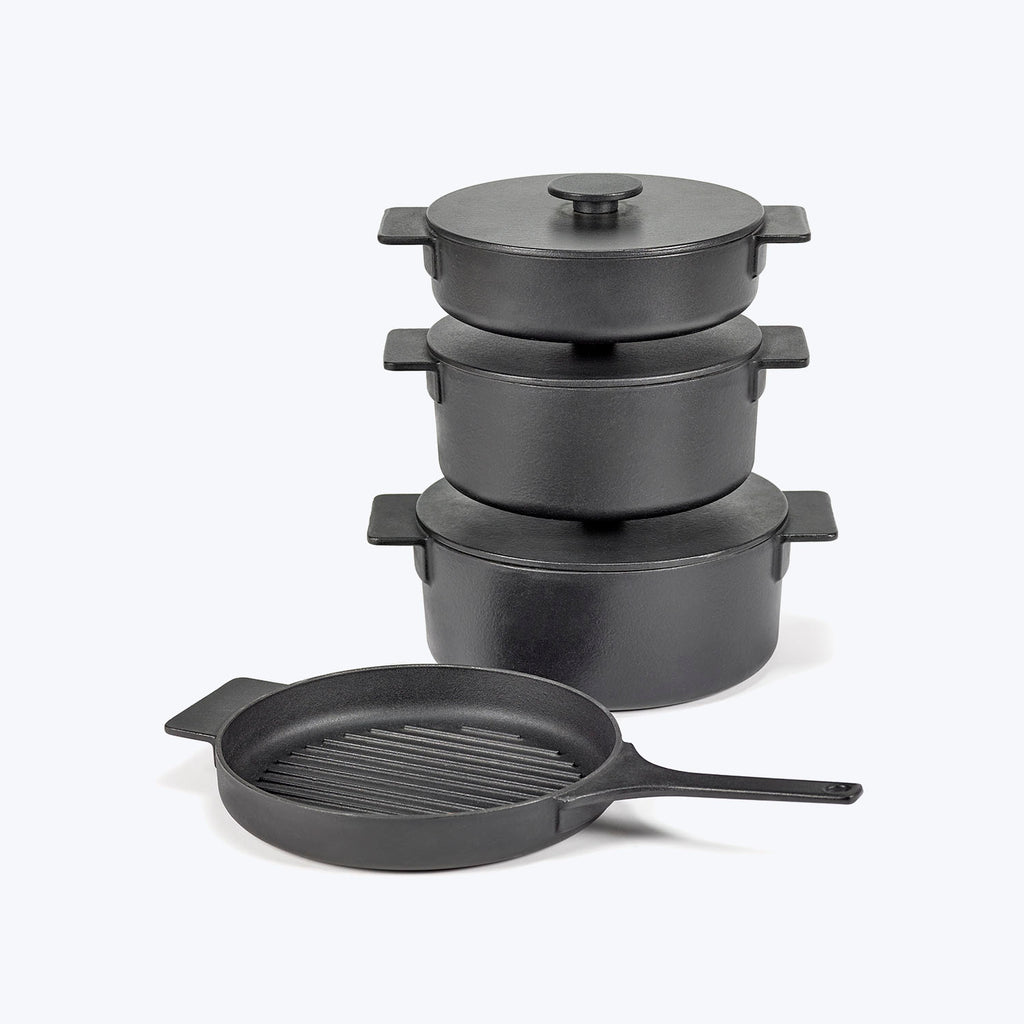 Surface Cast Iron Pot-1L-Black
