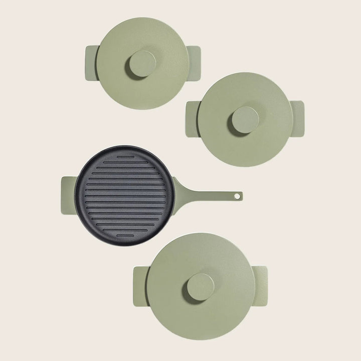 Surface cast Iron Grillpan Camogreen