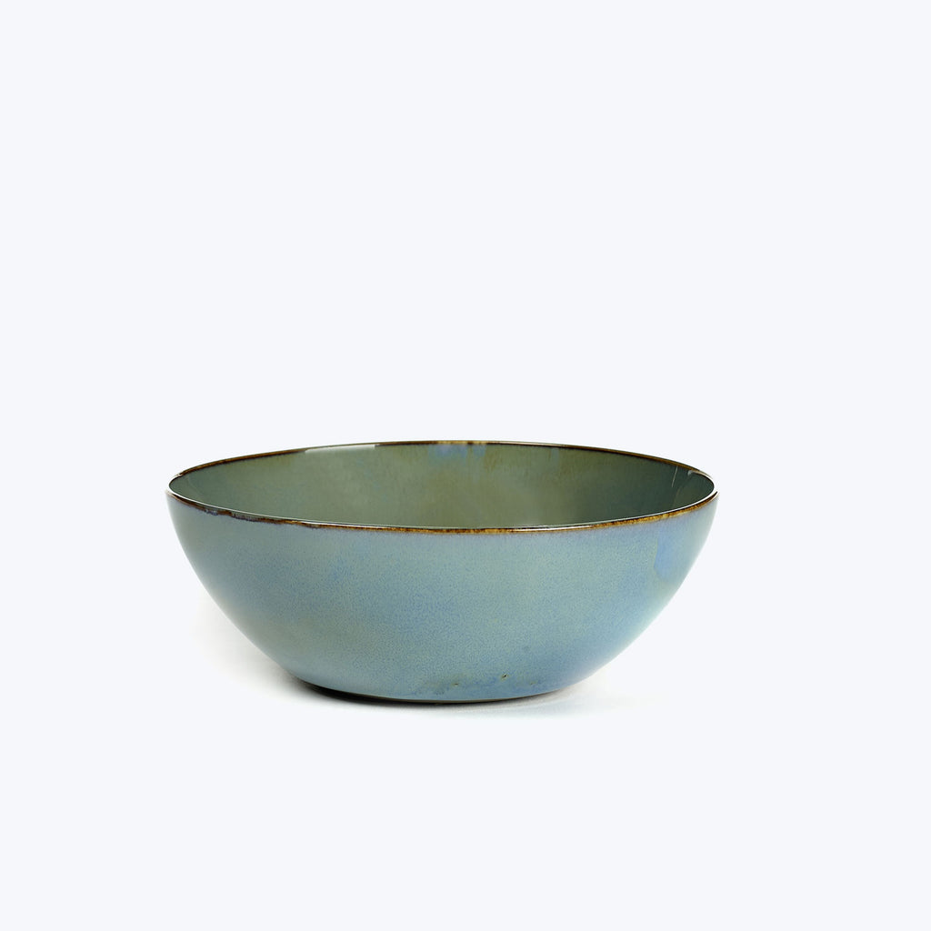Terres De Reves Collection-Smoky Blue-Medium Plate (Set of 4)