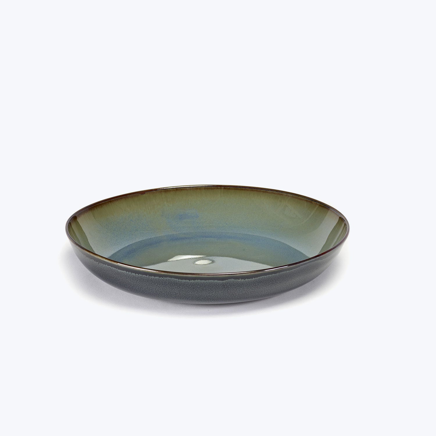 Terres De Reves Collection-Misty Grey/Dark Blue-Pasta Plate (Set of 4)