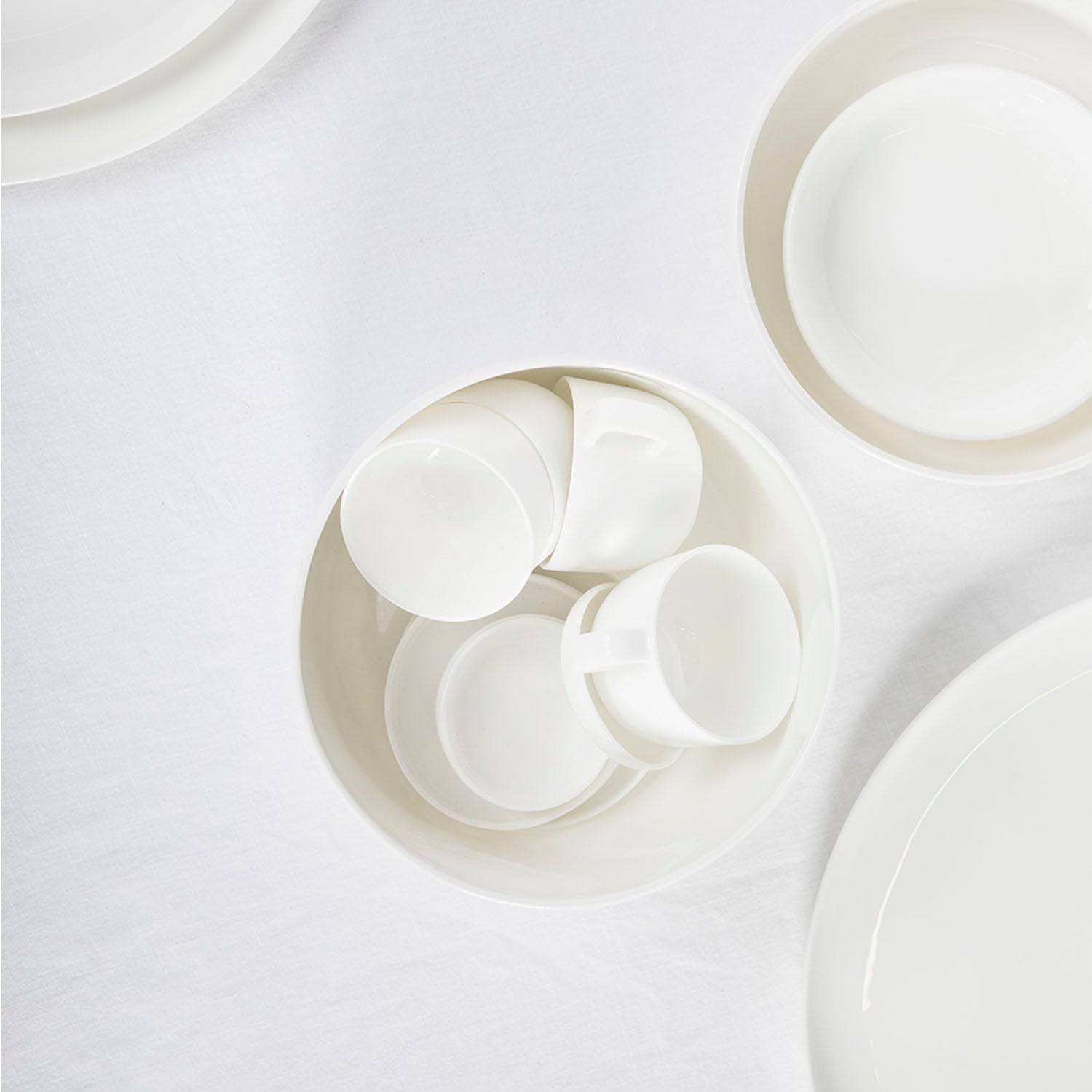 Piet Boon Base Tableware Collection-Matte White-Medium Plate (Set of 4)