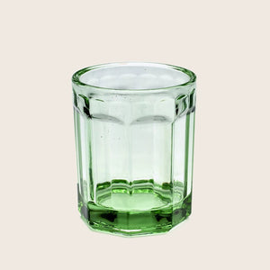 Fish & Fish Drinkware-Green-Medium Glass (set of 4)