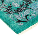 Arts & Crafts, One-of-a-Kind Hand-Knotted Area Rug  - Green, 6' 2" x 11' 8" Default Title