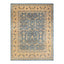 Intricate Persian rug with ornate central medallion and scrolling motifs.