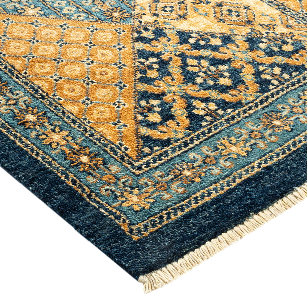 Eclectic, One-of-a-Kind Hand-Knotted Area Rug  - Blue, 8' 0" x 10' 0" Default Title