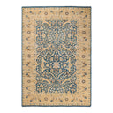 Eclectic, One-of-a-Kind Hand-Knotted Area Rug  - Blue, 6' 3" x 9' 0" Default Title