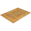 Exquisite handcrafted rug with intricate designs in warm earth tones.