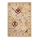 Exquisite hand-woven oriental rug featuring intricate design and rich colors.