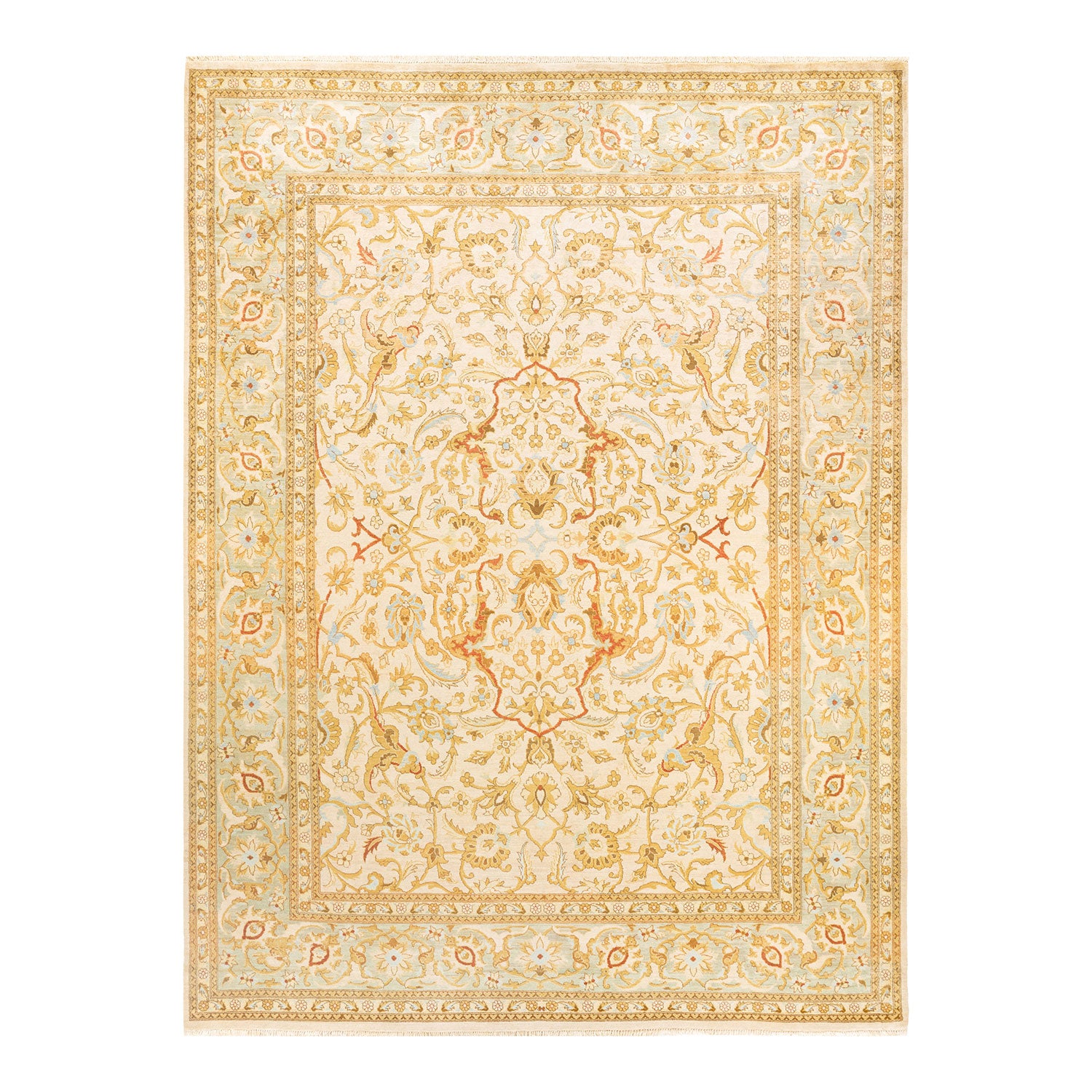 Exquisite Persian rug with intricate design adds elegance to any space.