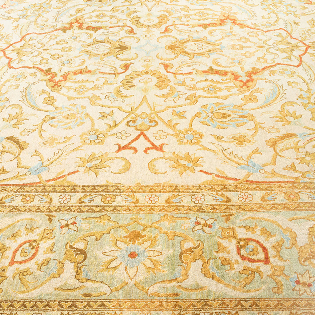 Intricately crafted, this ornate carpet showcases a symphony of patterns.