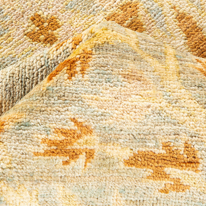 Multicolored patterned fabric creates a cozy and visually appealing texture.