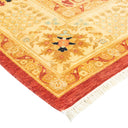 Eclectic, One-of-a-Kind Hand-Knotted Area Rug  - Orange, 6' 2" x 8' 10" Default Title
