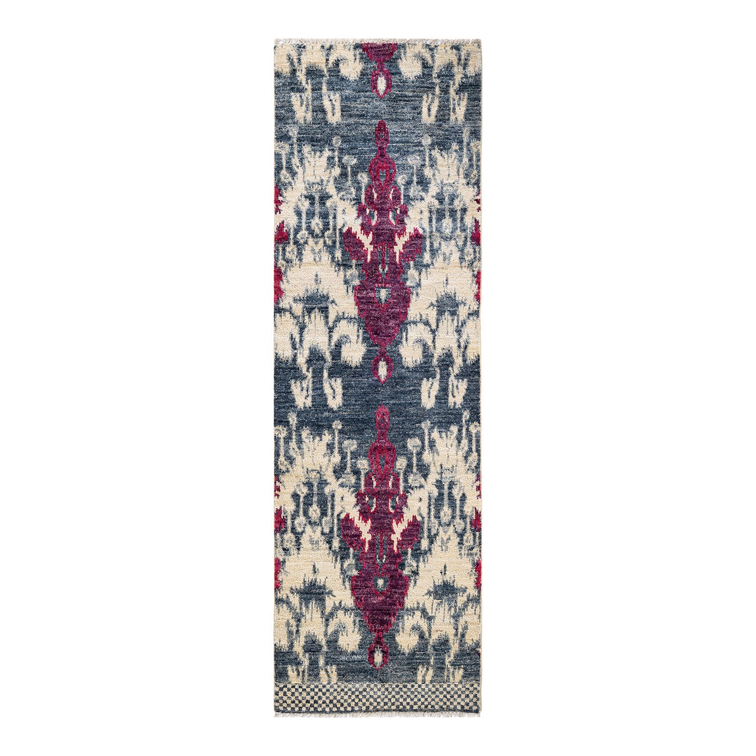 Modern, One-of-a-Kind Hand-Knotted Area Rug  - Ivory, 2' 5" x 8' 0" Default Title