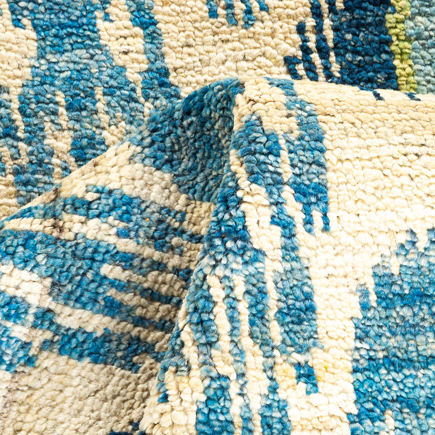 Blue Transitional Wool Rug